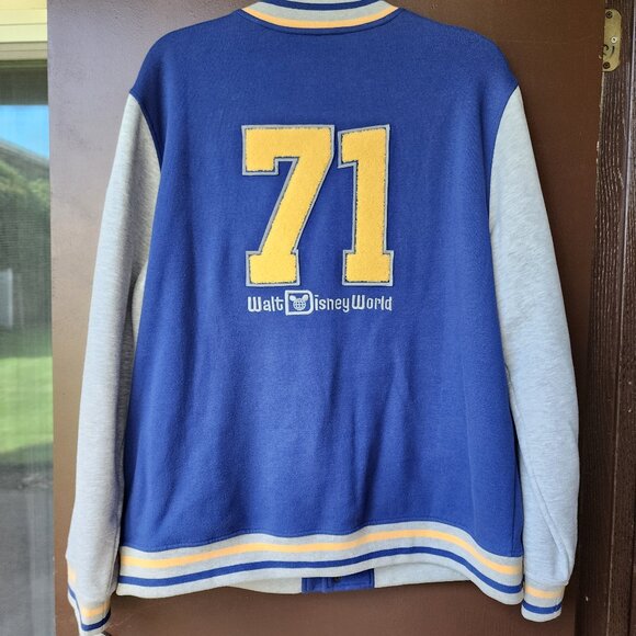 DisneyPark 71 Years Anniversary Varsity Jacket XL Blue - Picture 2 of 4